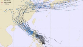 2020年2号台风鹦鹉路径