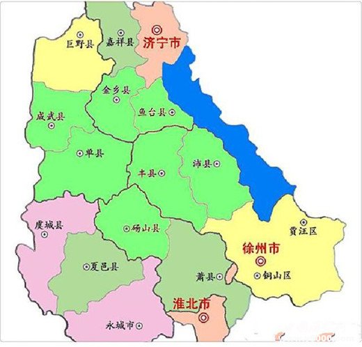 沛县行政区划图图片