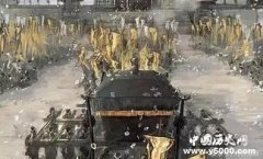 明太祖十三棺椁出城门