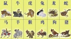 十二生肖是指哪十二种动物