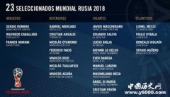 阿根廷公布世界杯名单