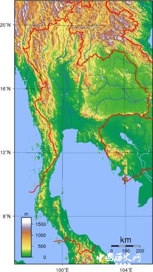 泰国的地形特点怎么样