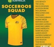 俄罗斯世界杯澳大利亚23人名单