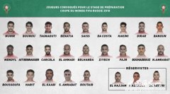 俄罗斯世界杯摩洛哥23人大名单