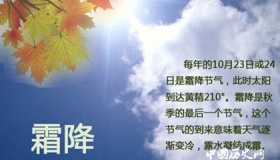 霜降节气的由来习俗