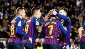 巴萨6-1塞维利亚晋级国王杯四强梅西打入国王杯第50球