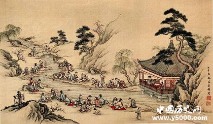 曲水流觞的起源_曲水流觞的玩法_中国历史网