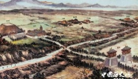 汉代帝王陵墓中规模最大的茂陵的形制格局