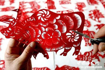 剪纸的剪法分类_剪纸的各种形式_剪纸艺术的分类形式_中国历史网