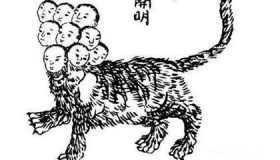 开明兽：身子像老虎长着九个人头的神兽