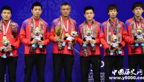 中国男乒3-0韩国成功卫冕，中国男团加油！