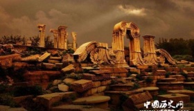 西方记载内容：大批中国百姓火烧圆明园