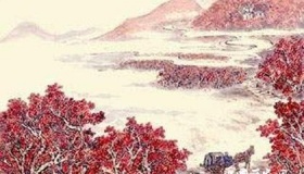 杜牧《山行》：山林秋色图