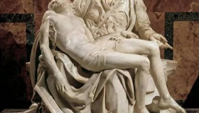 米开朗基罗唯一签名作：哀悼基督