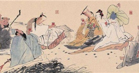 张果老携酒赴瑶池的故事