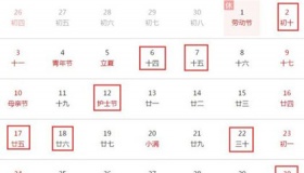 2020年5月份工作日是多少天